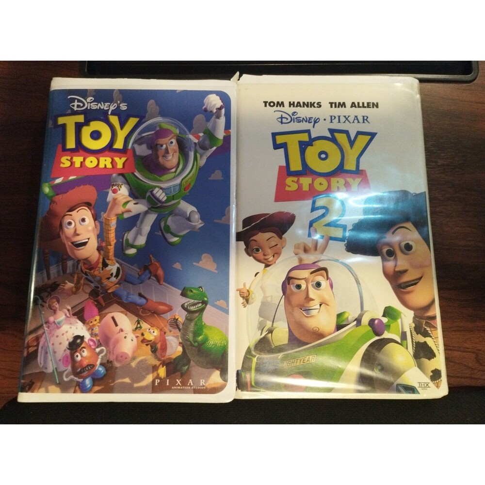 Toy Story 1 & 2 Clamshell VHS Lot Disney Pixar